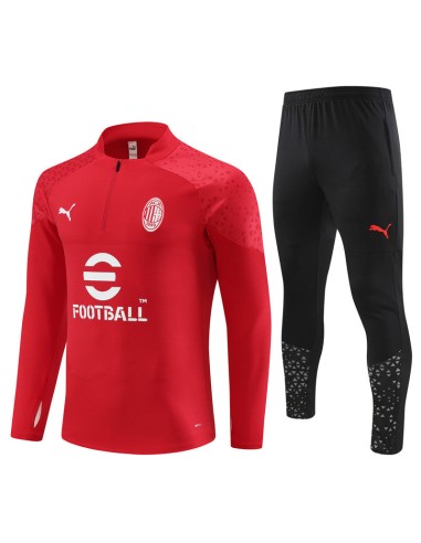 Survêtement Milan AC Rouge Homme 2023 2024 Profitez des Offres !