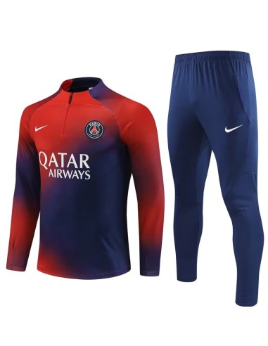 Survêtement PSG Rouge Bleu 2023 2024 Homme Livraison rapide