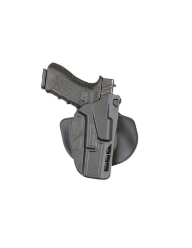 HOLSTER MOD.7378 7TS ALS - AVEC PADDLE/PASSANT - GLOCK 26/27 - NOIR rembourrage situé sous