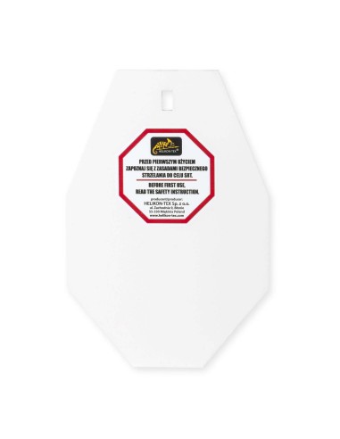 Cible SRT Small Alpha Target® - Acier Hardox 600 - Blanc le concept de la Pate a emporter 