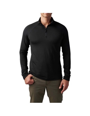 Sweat Stratos 1/4 ZIP Noir 5.11 hantent personnes