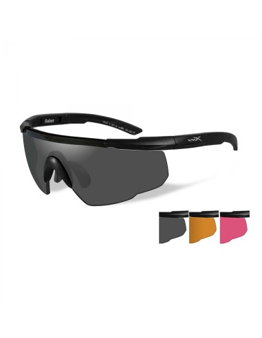 Lunettes de protection balistique Saber Advanced + verres fumé/orange/rouge en ligne des produits 