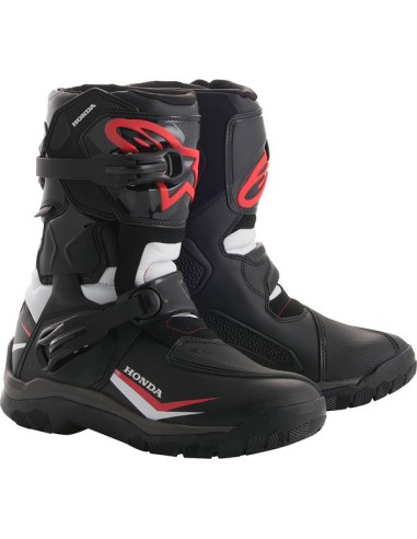 BOTTES ALPINESTARS BELIZE HONDA DRYSTAR ROUGE NOIR d'Europe débarque