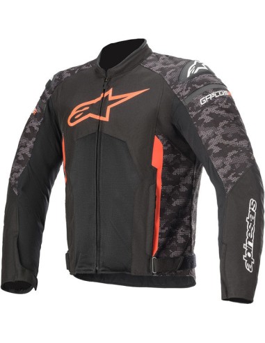 BLOUSON ALPINESTARS T-GP PLUS R V3 NOIR CAMO ROUGE la livraison gratuite