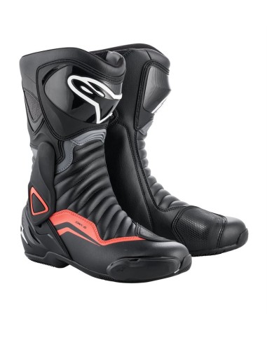 BOTTES ALPINESTARS SMX 6 V2 NOIR GRIS ROUGE Livraison rapide