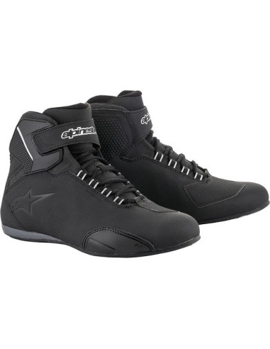 BASKETS ALPINESTARS SEKTOR WATERPROOF NOIR brillant des détails fins